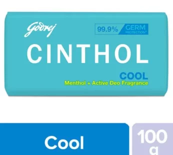 Cinthol Cool Menthol + Active Deo Fragrance Soap 100g
