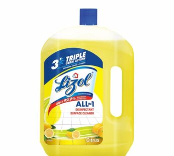 Lizol Citrus Disinfectant Surface Cleaner – 2 Lit