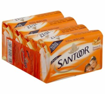 Santoor Total Skin Care Soap – 40g x 4