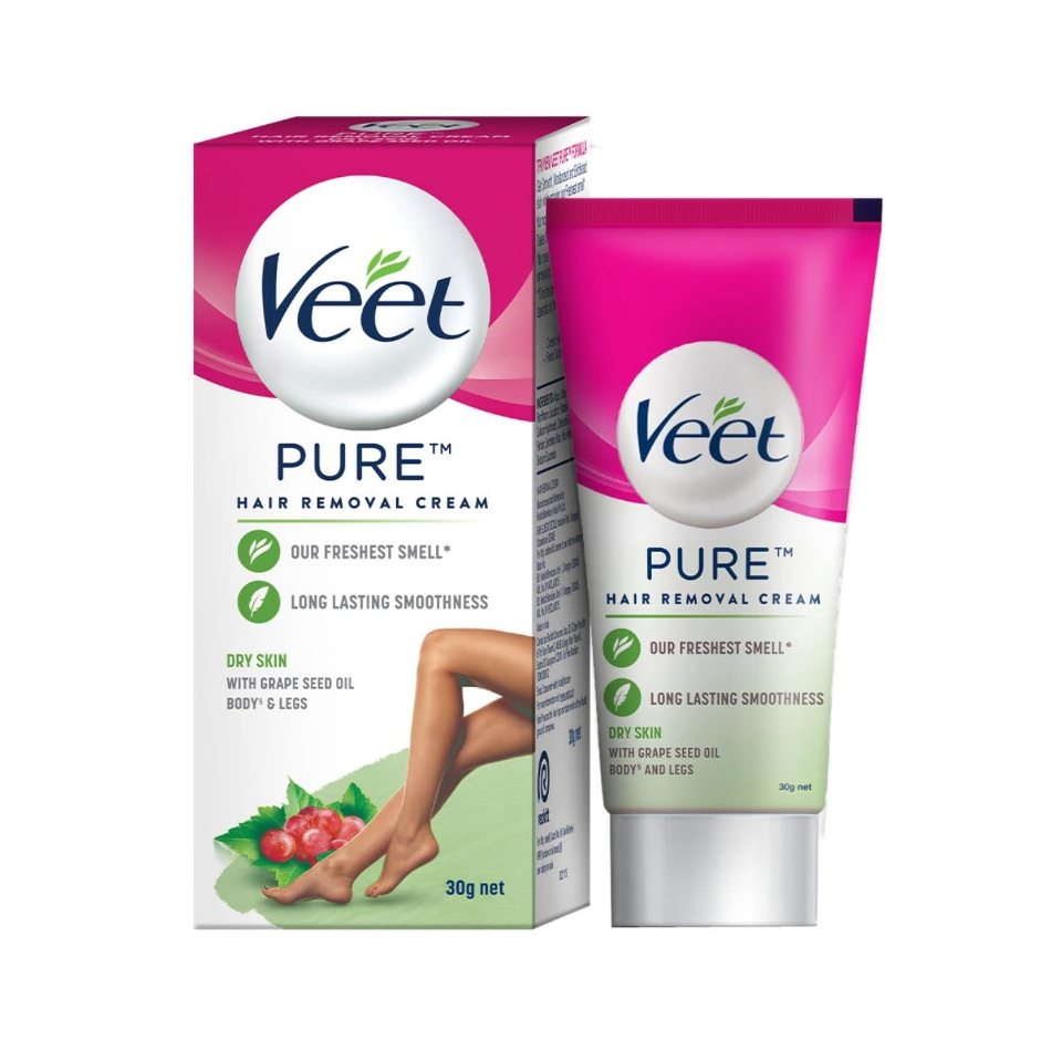 Veet Pure Hair Removal Cream Dry Skin