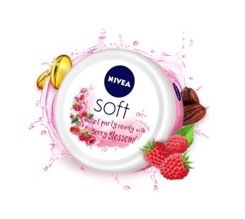 NIVEA Soft Berry Blossom Moisturizer – 100ml