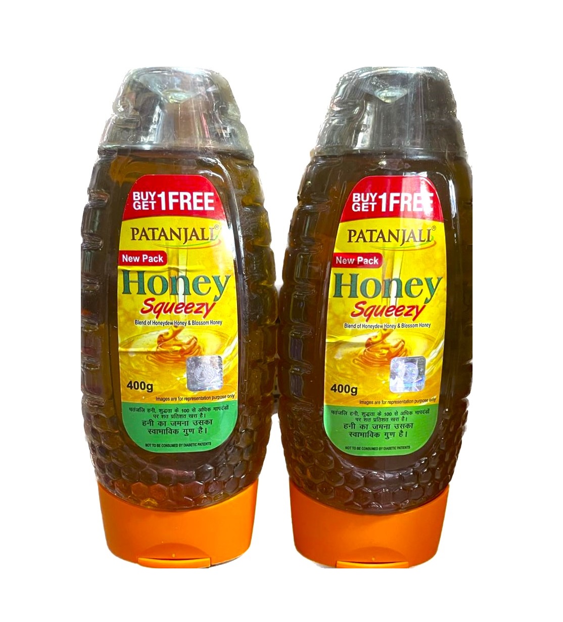 Patanjali Pure Honey Squeeze 400g+400g